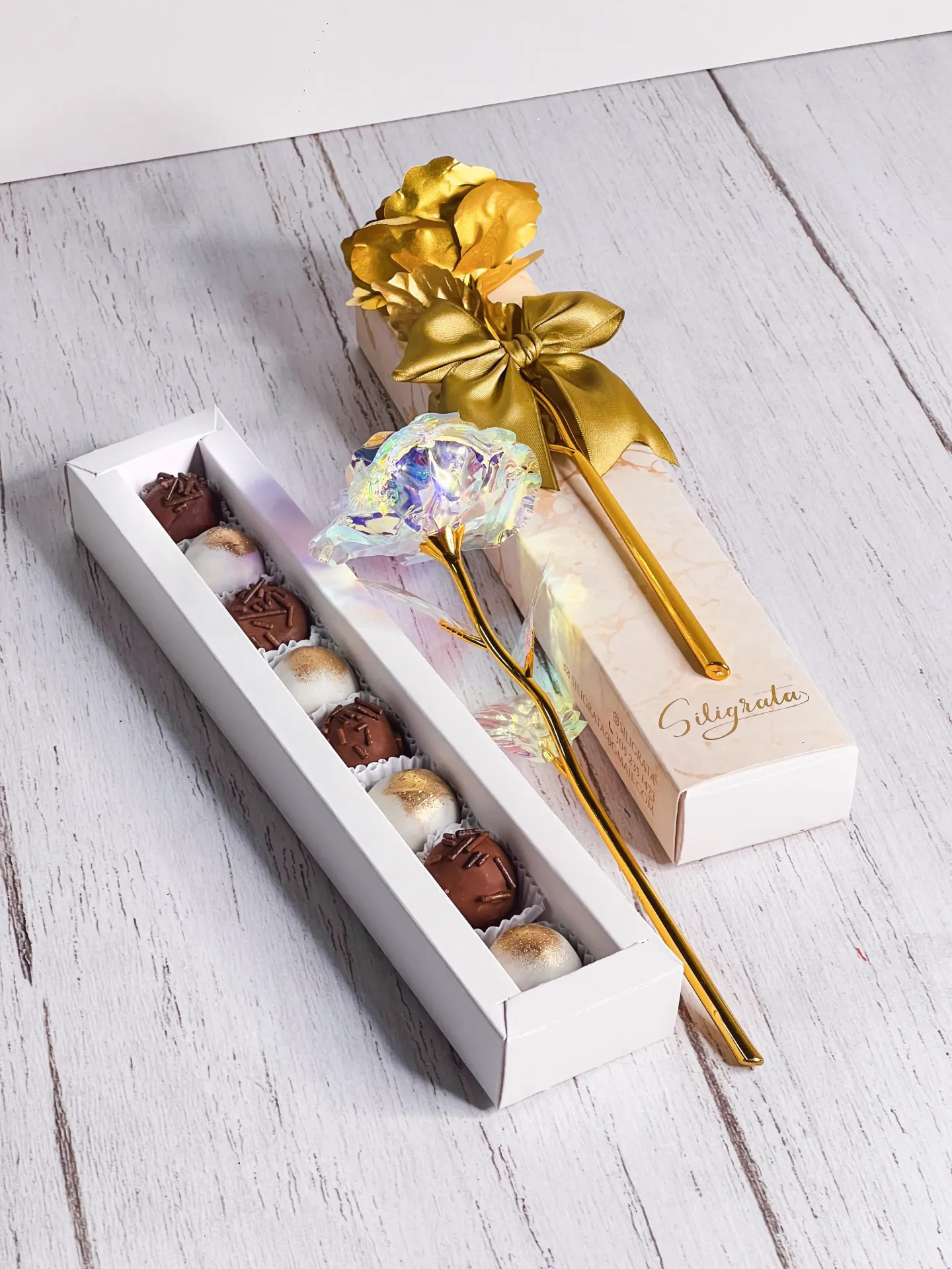 Trufas x8 (Tarjeta en blanco, Milo, Negro, Sin Rosa)