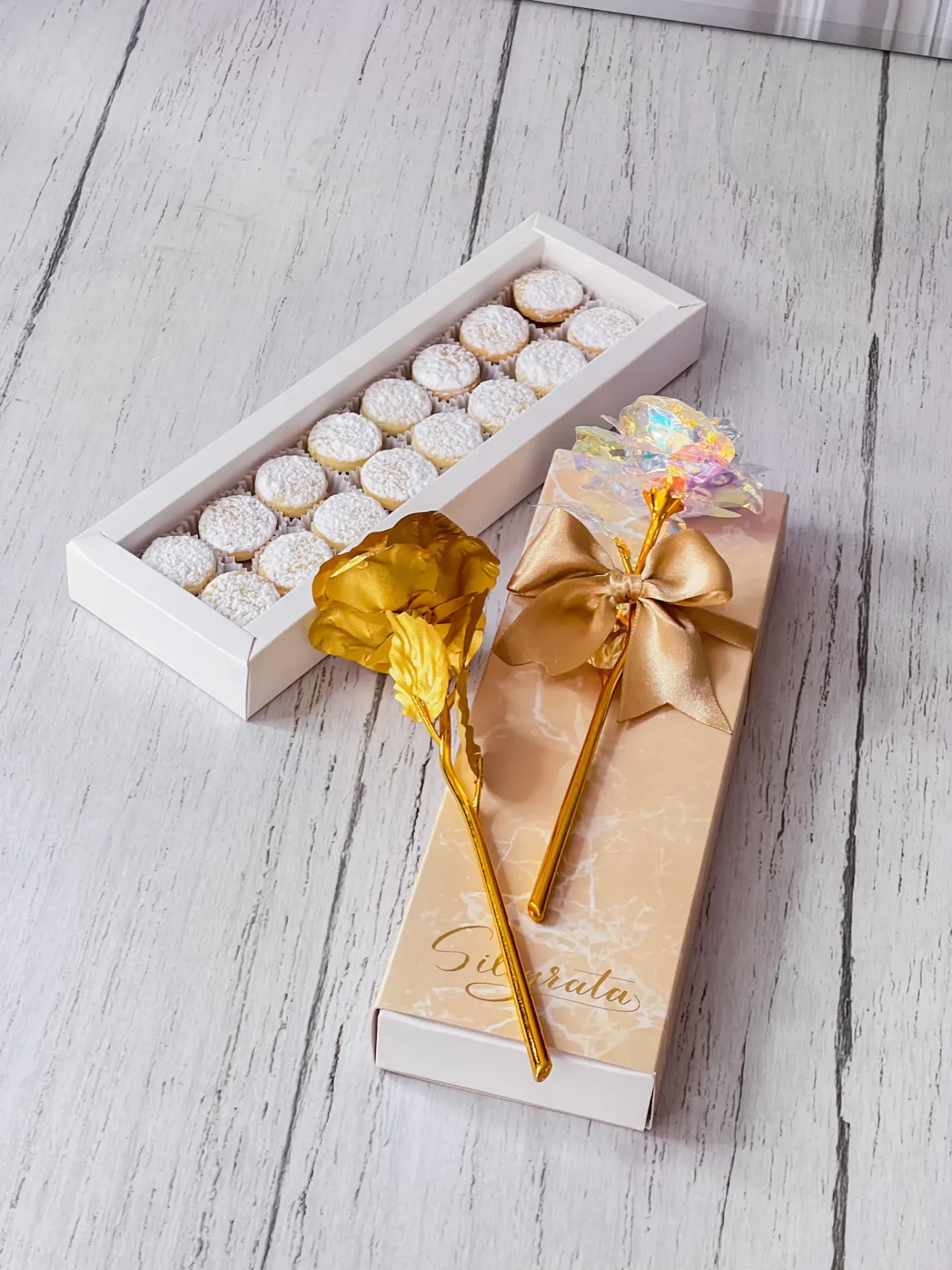 Alfajores x 16 (Tarjeta en blanco, Negro, Sin Rosa)